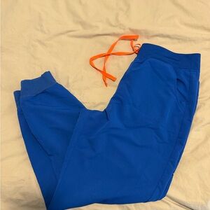 Figs Electric Blue High Waisted Zamora Joggers